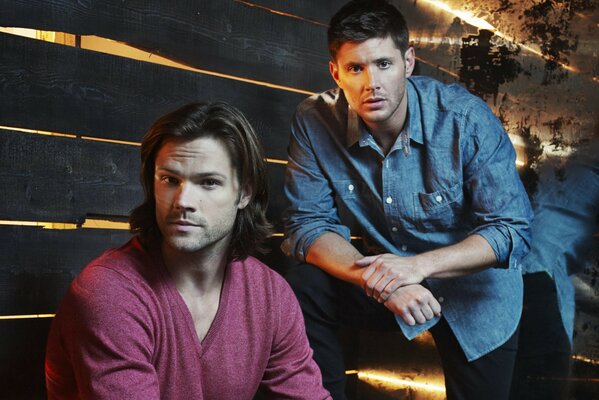 Photos of actors from the Supernatural series