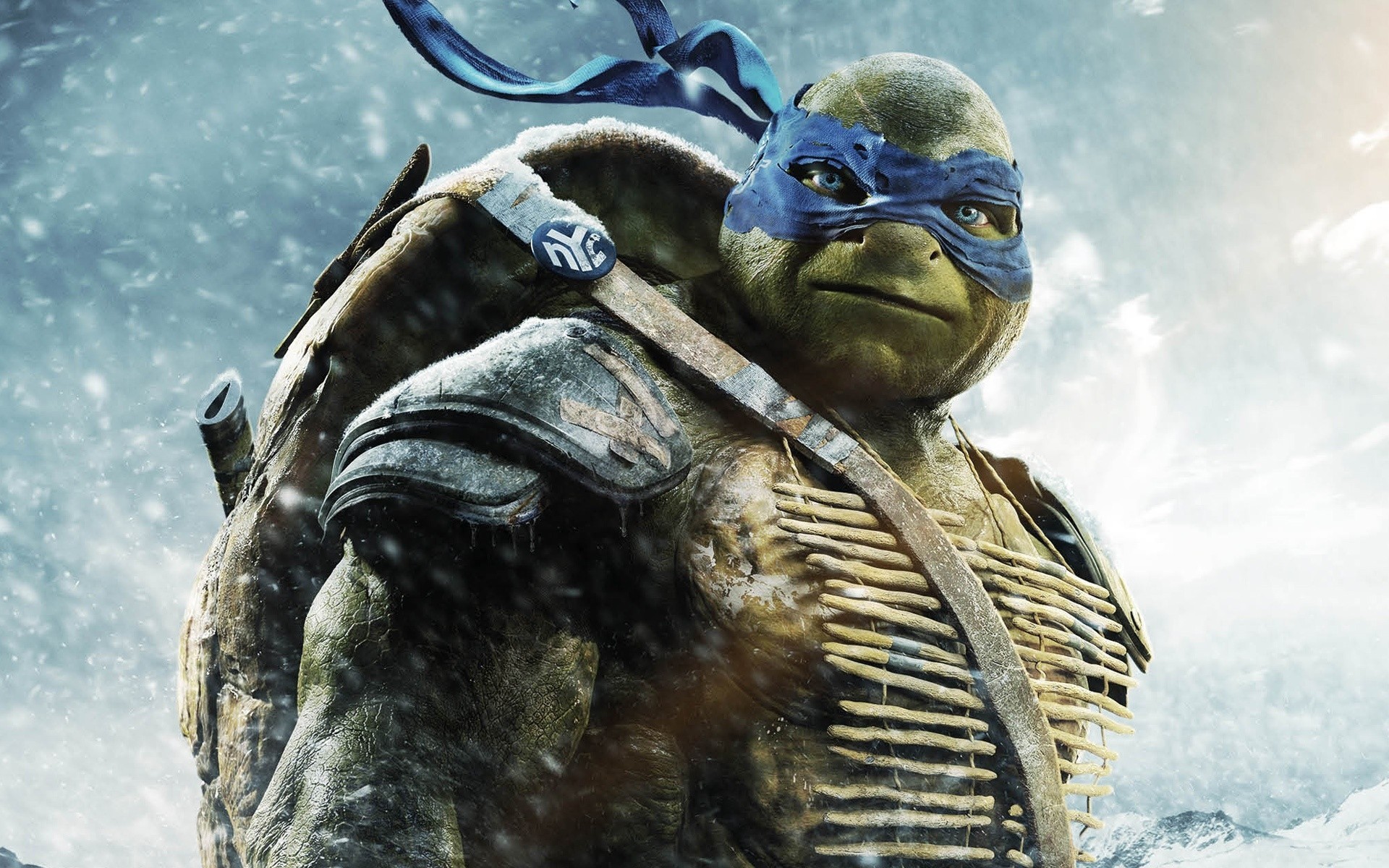 armes leonardo teenage mutant ninja turtles vue neige yeux bleus fiction raphael