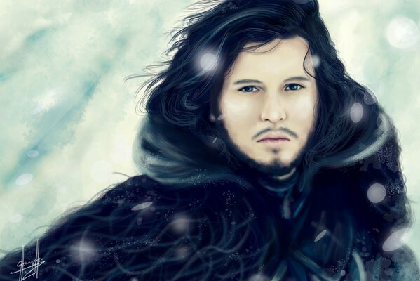 Fan-Kunst jon Snow ist ein Spiel der pristolov