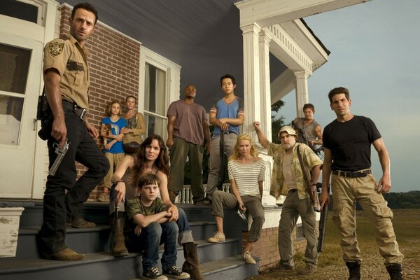 Photos from the filming of The Walking Dead