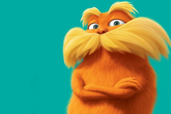 Cartel de la caricatura de Lorax