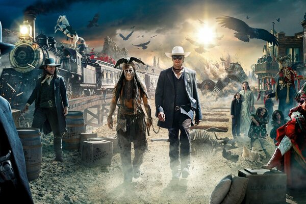 Il poster del film Lone Ranger