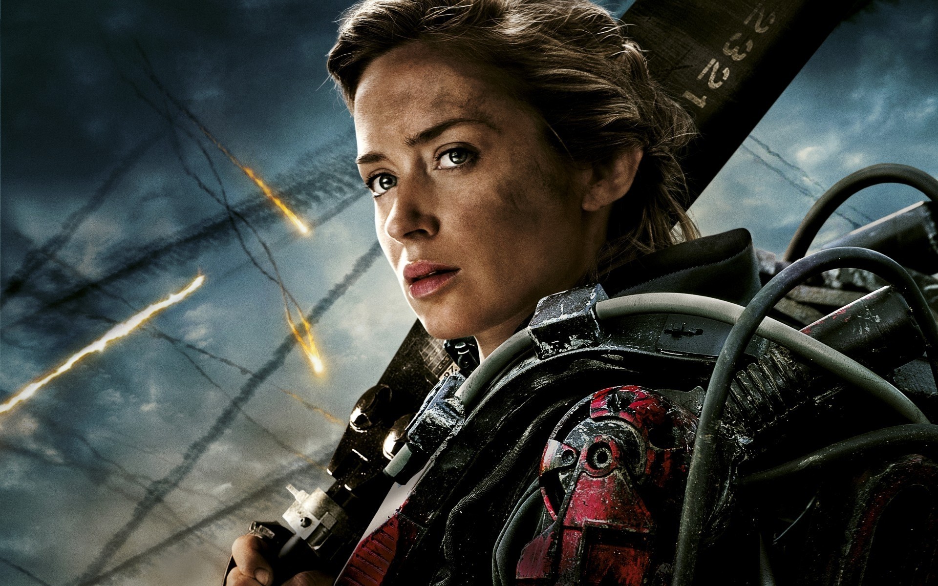 armes célébrités actrices action vue emily blunt le visage du futur fiction