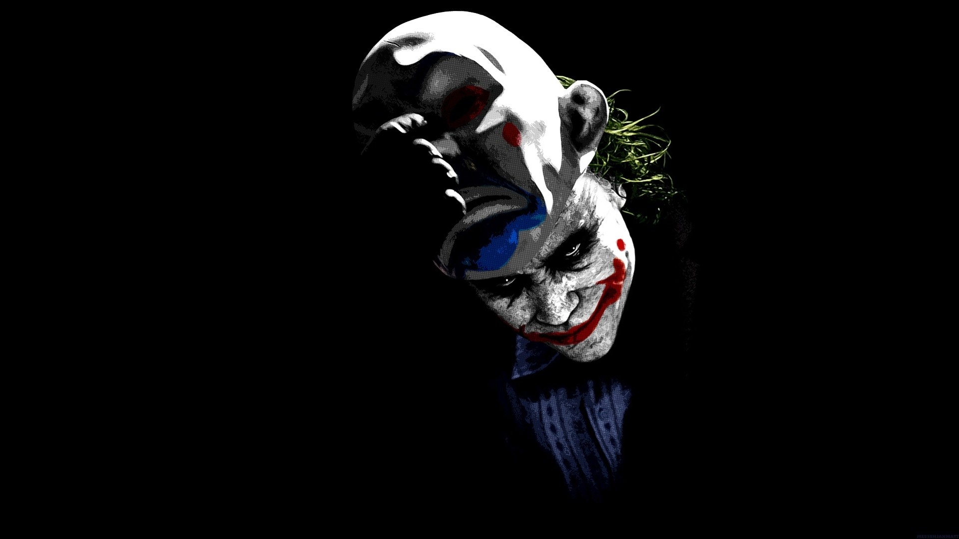 joker heath ledger masque le chevalier noir