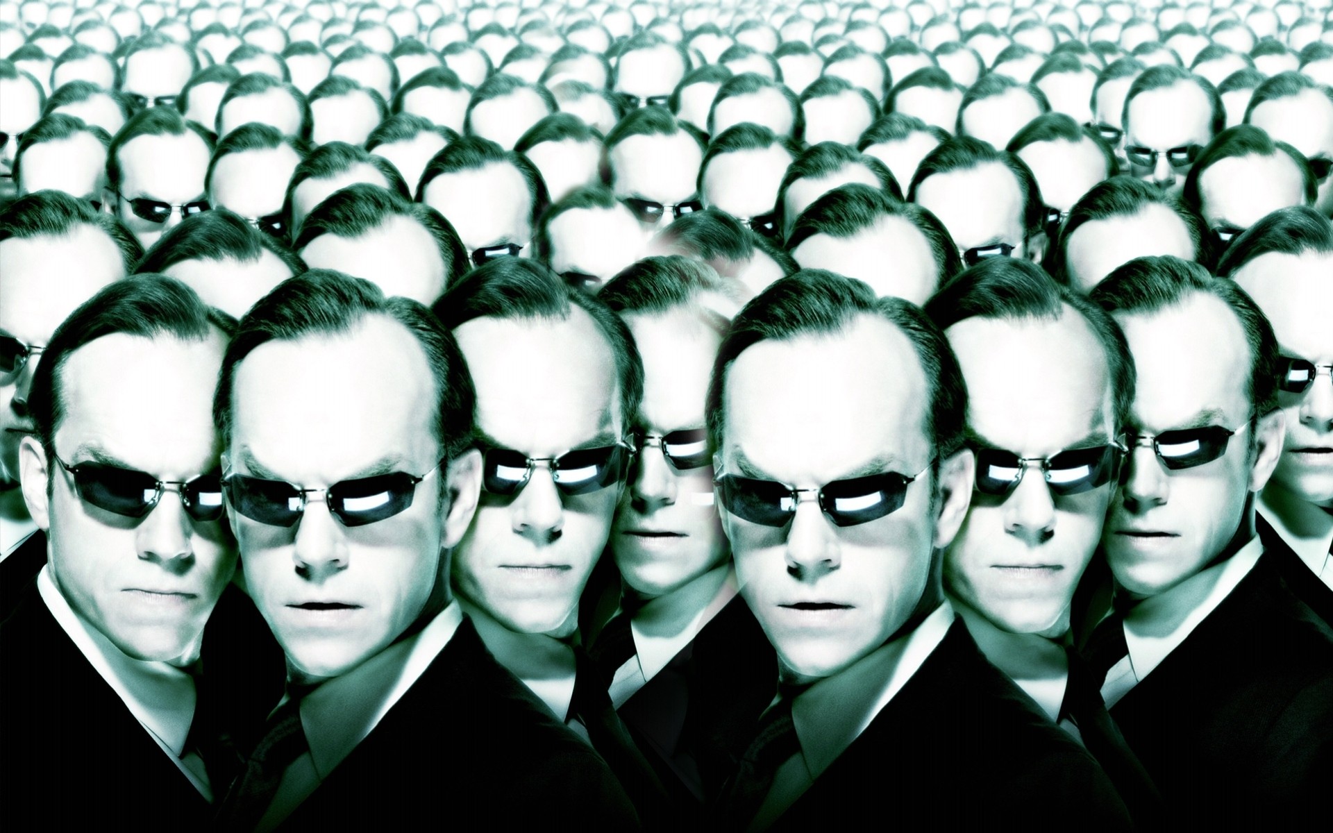 matrice agent smith tête lunettes de soleil beaucoup