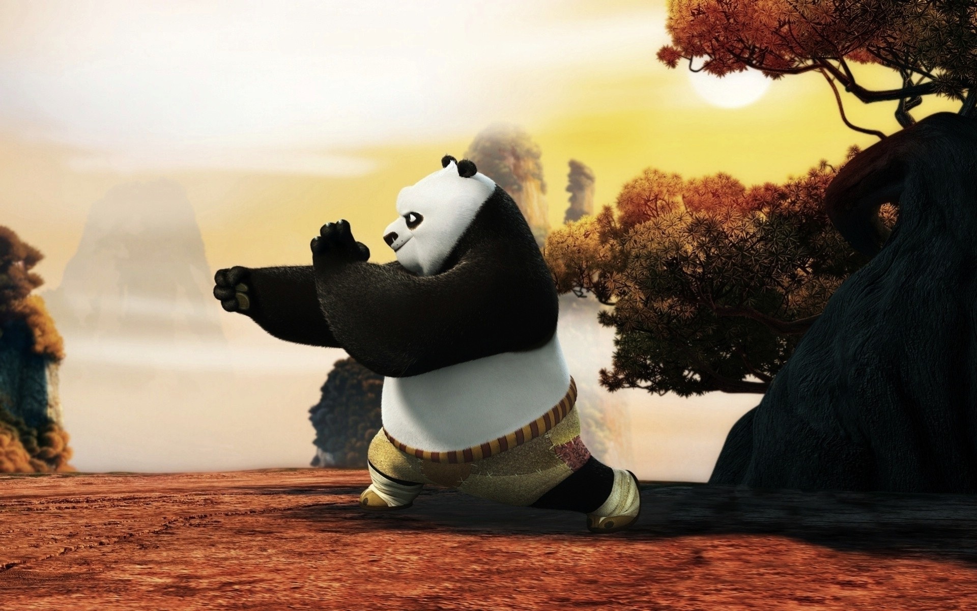 cartoon kung fu panda panda to