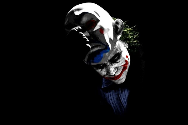 Zdjęcie złego Jokera w masce