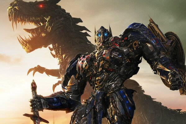 Transformers take the form of dinosaurs as well as other machines