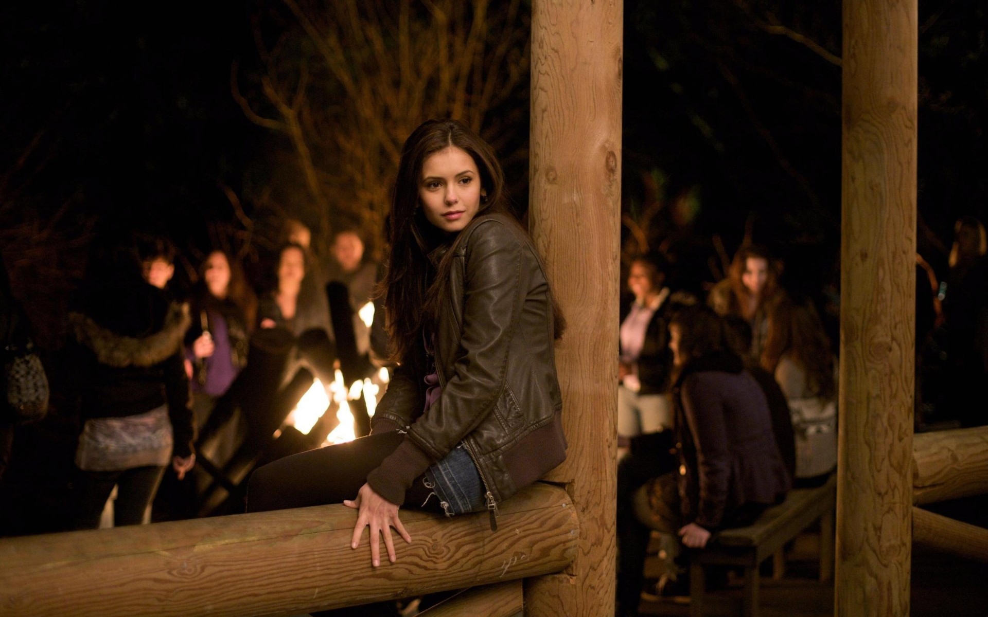 bellezza ragazza the vampire diaries scena nina dobrev serie tv