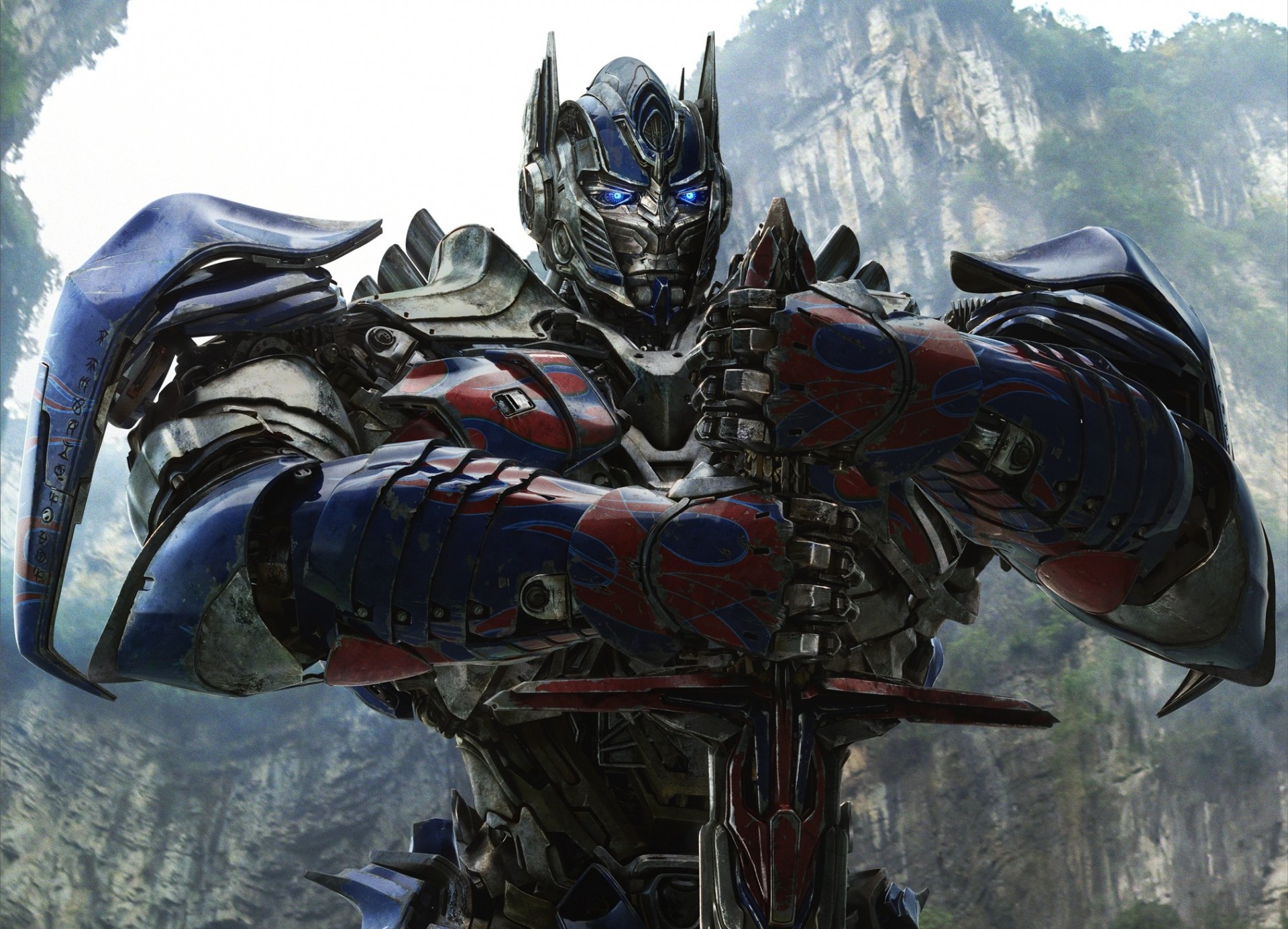 transformers : age of extinction autobot optimus prime capitolo ferro metallo michael bay spada rocce