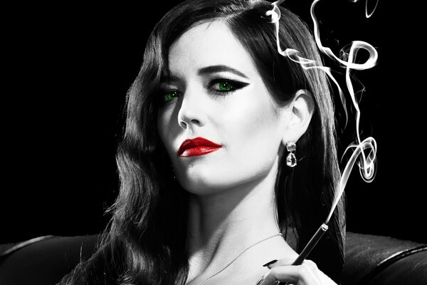 The great actress Eva Green from the House of Strange Children Miss Peregrine