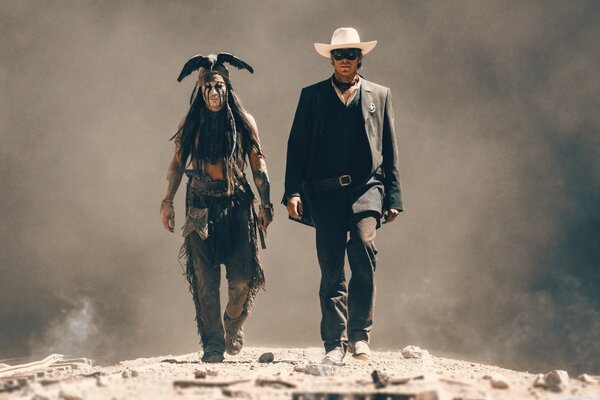 Lone ranger avec Johnny Depp