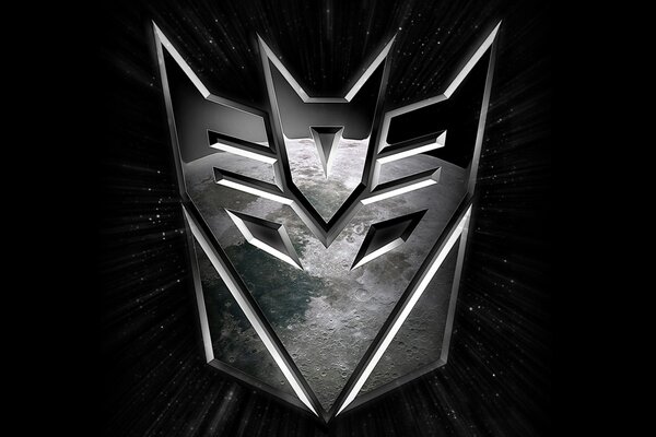 The emblem from the movie about transformers and Decepticons