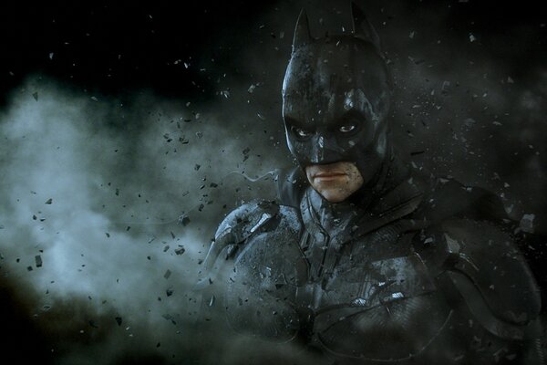 Une image du film de poo Batman. Costume et masque