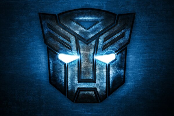 Logo Autobot con ojos brillantes de la película Transformers