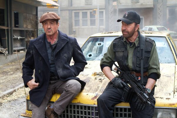 Sylvester Stallone en la película the Expendables 2 