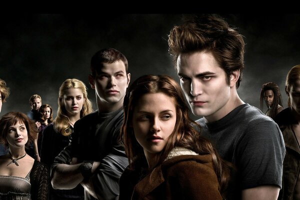 Poster con i personaggi della saga dei vampiri Twilight»