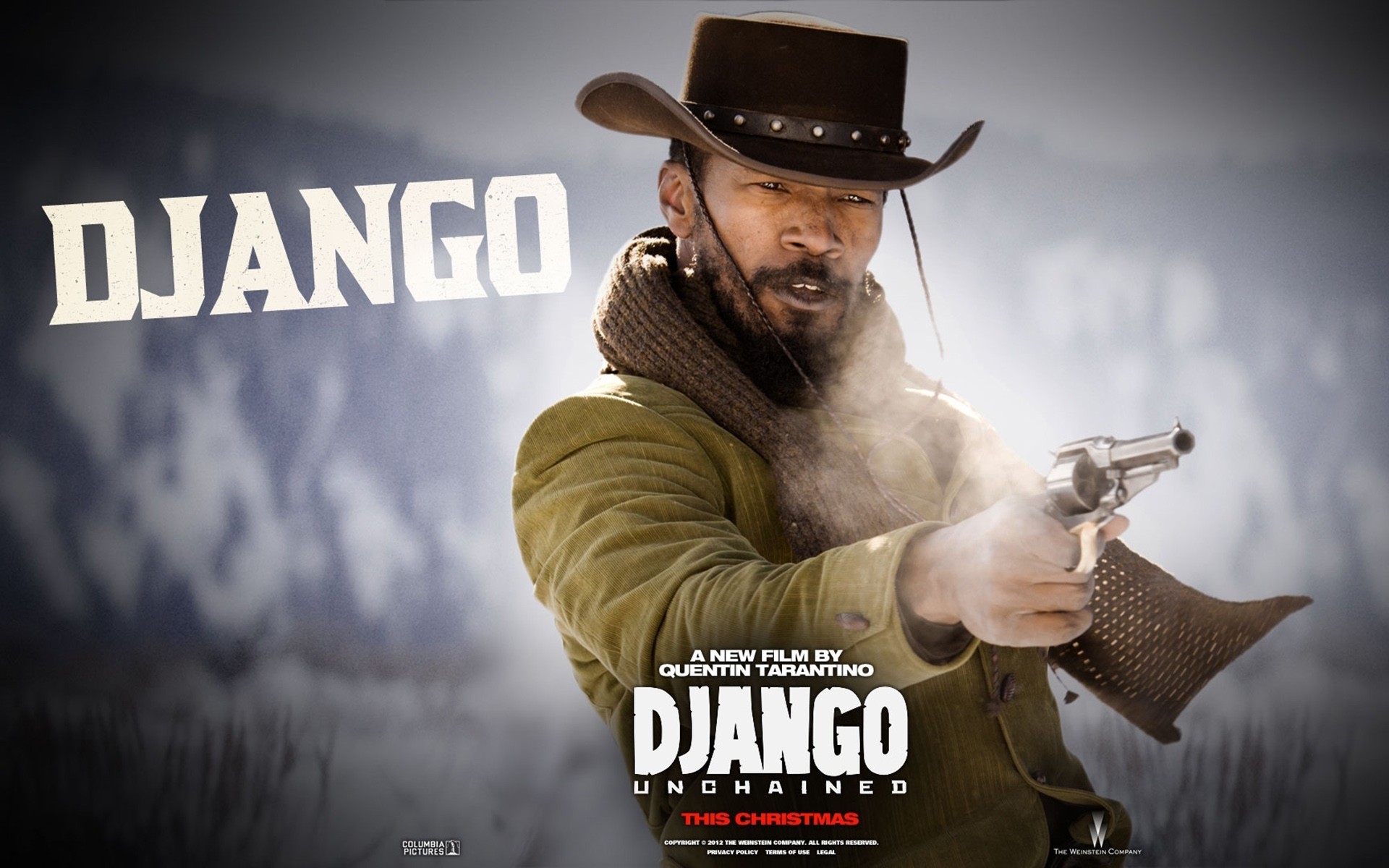 waffen abenteuer schriftzug django unchained schauspieler western jamie foxx