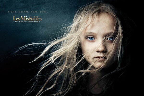 Poster for the movie Les miserables