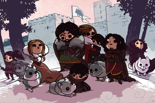 Dessin de la série Game of Thrones