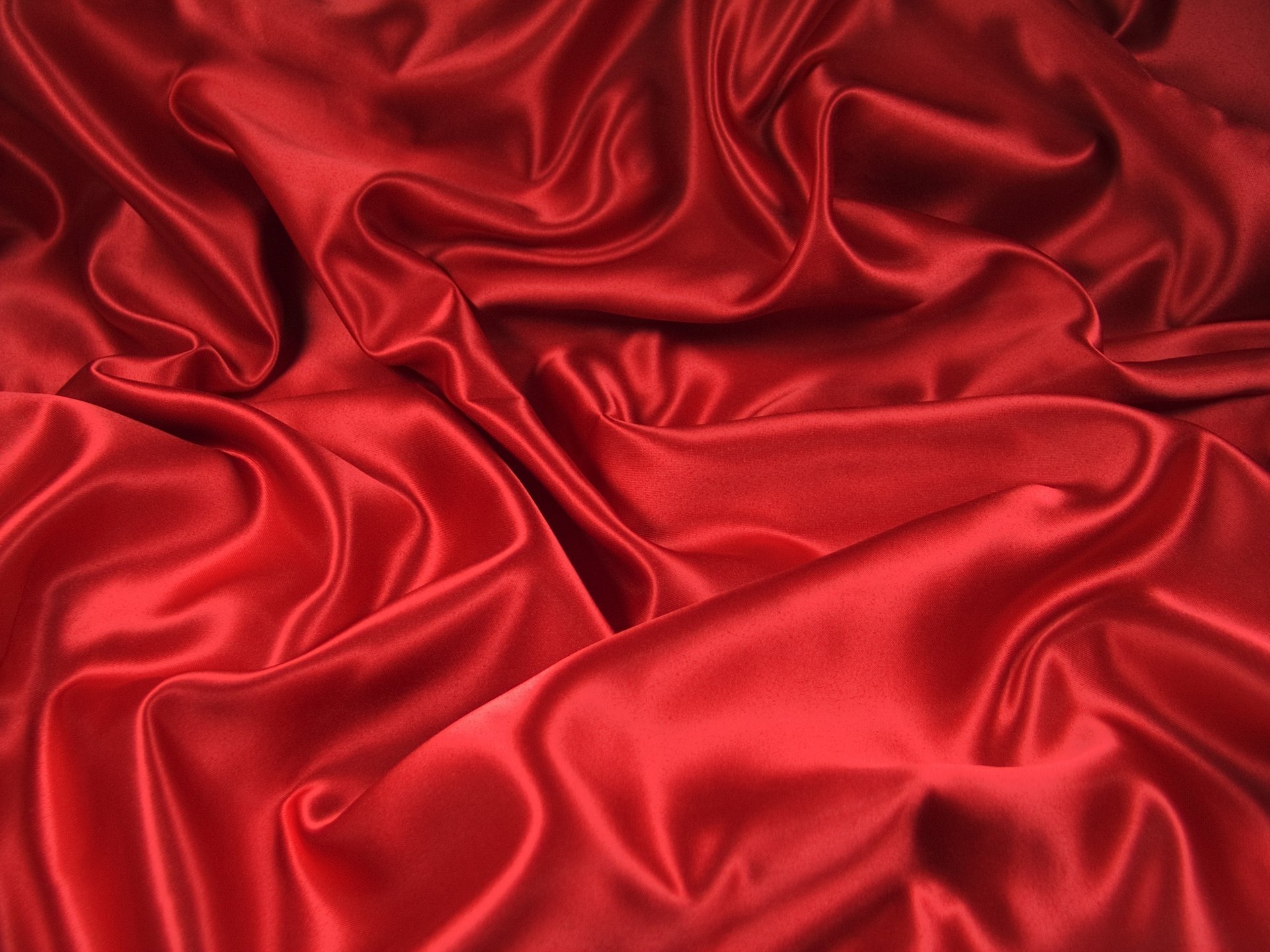 curves folds red fabric