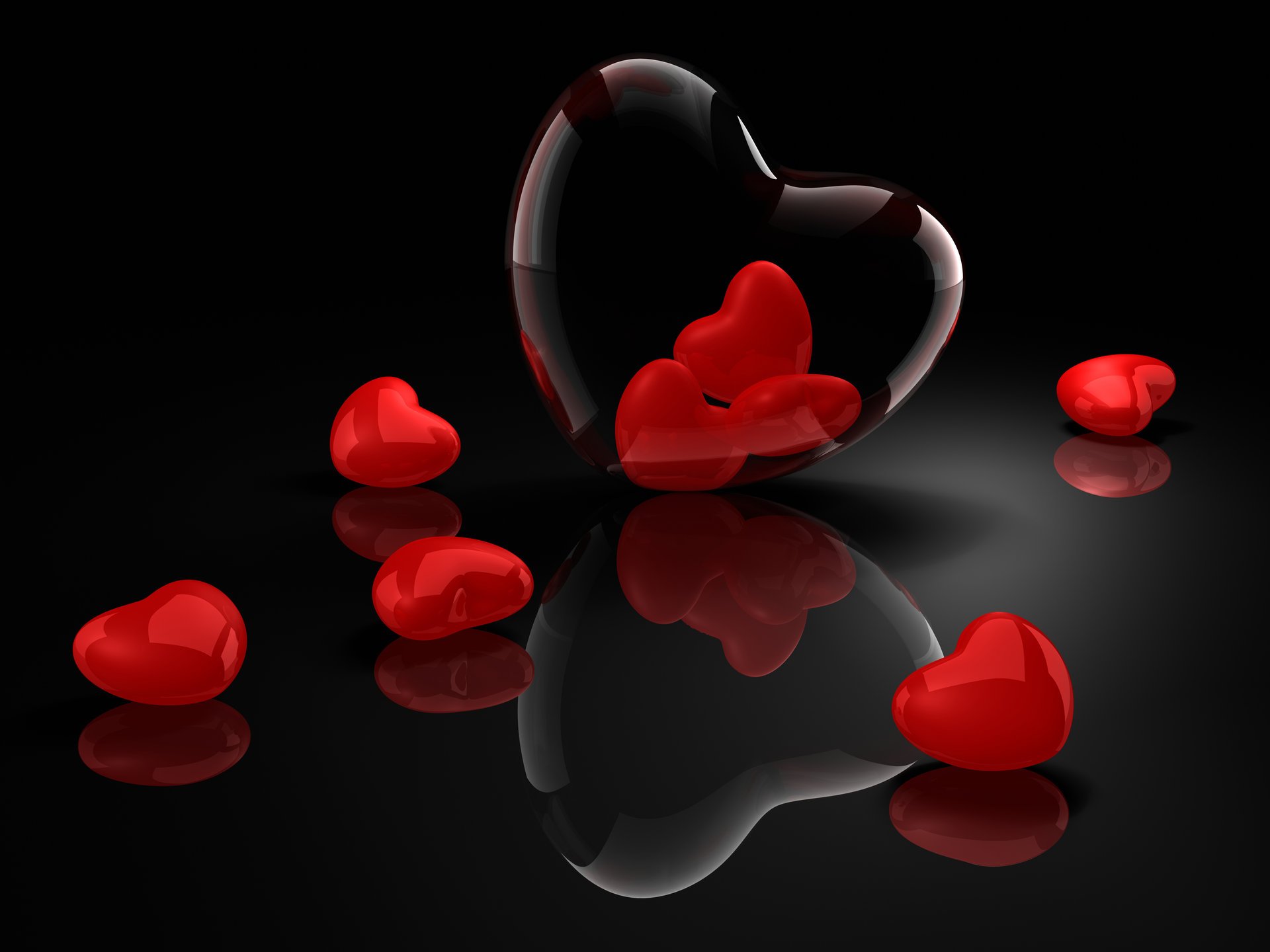 valentine s day black background heart