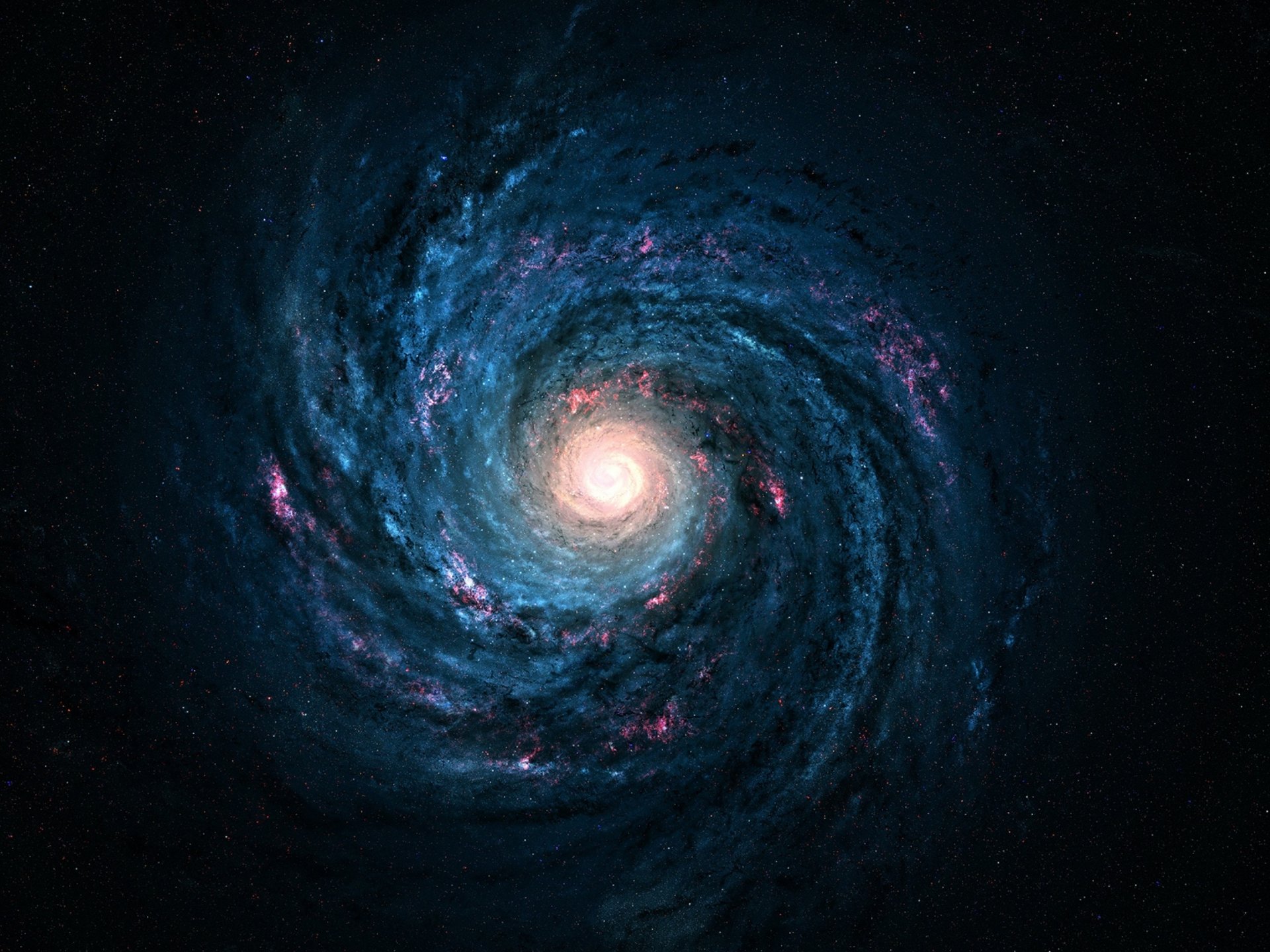 celebrazione via lattea galassia stelle eternità bella carta da parati spaziale lanterne blu e rosso spazio profondo bella carta da parati spazio solitudine galassia a spirale spirale nucleo maniche