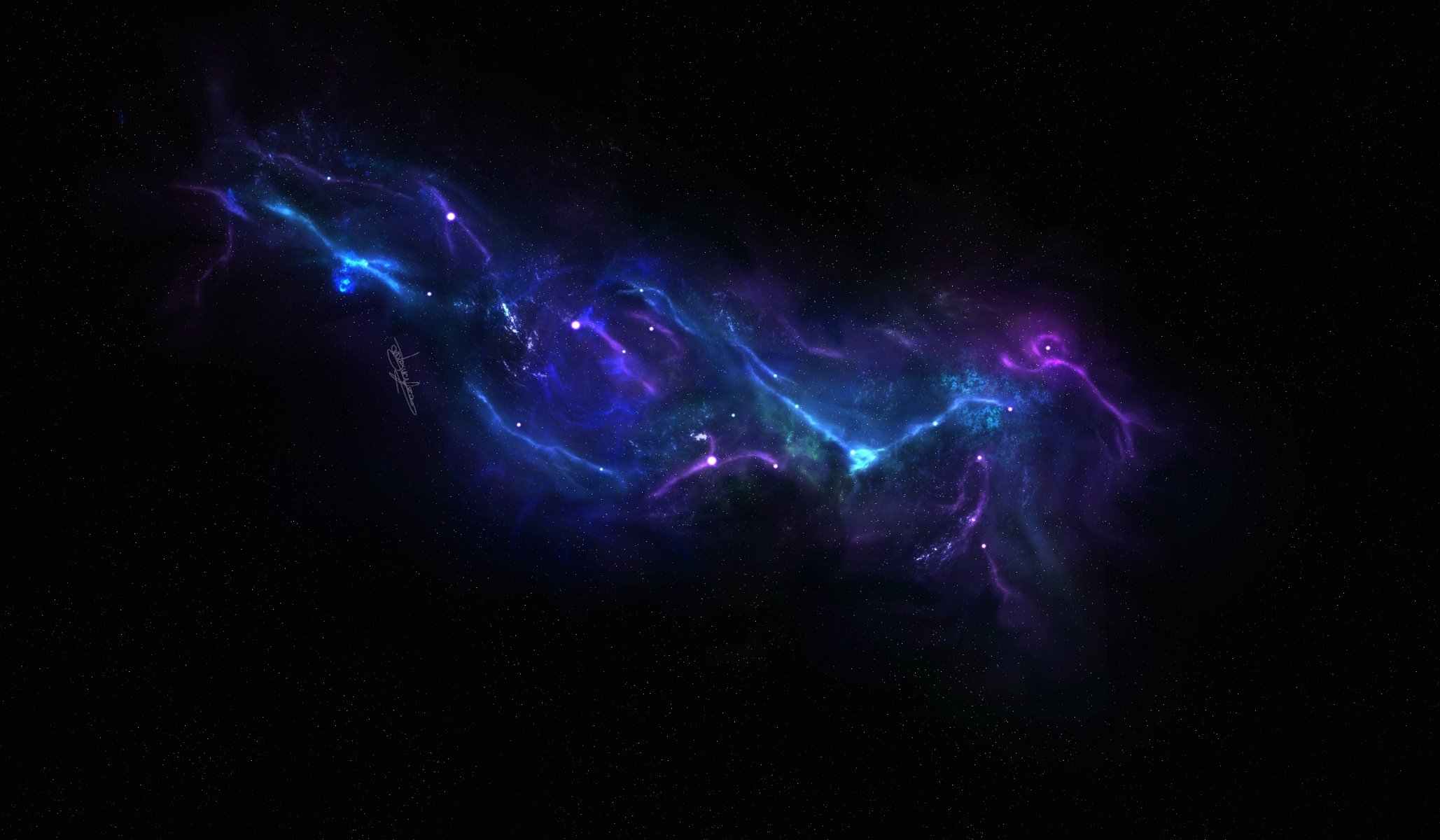 nebulosa spazio stelle infinito