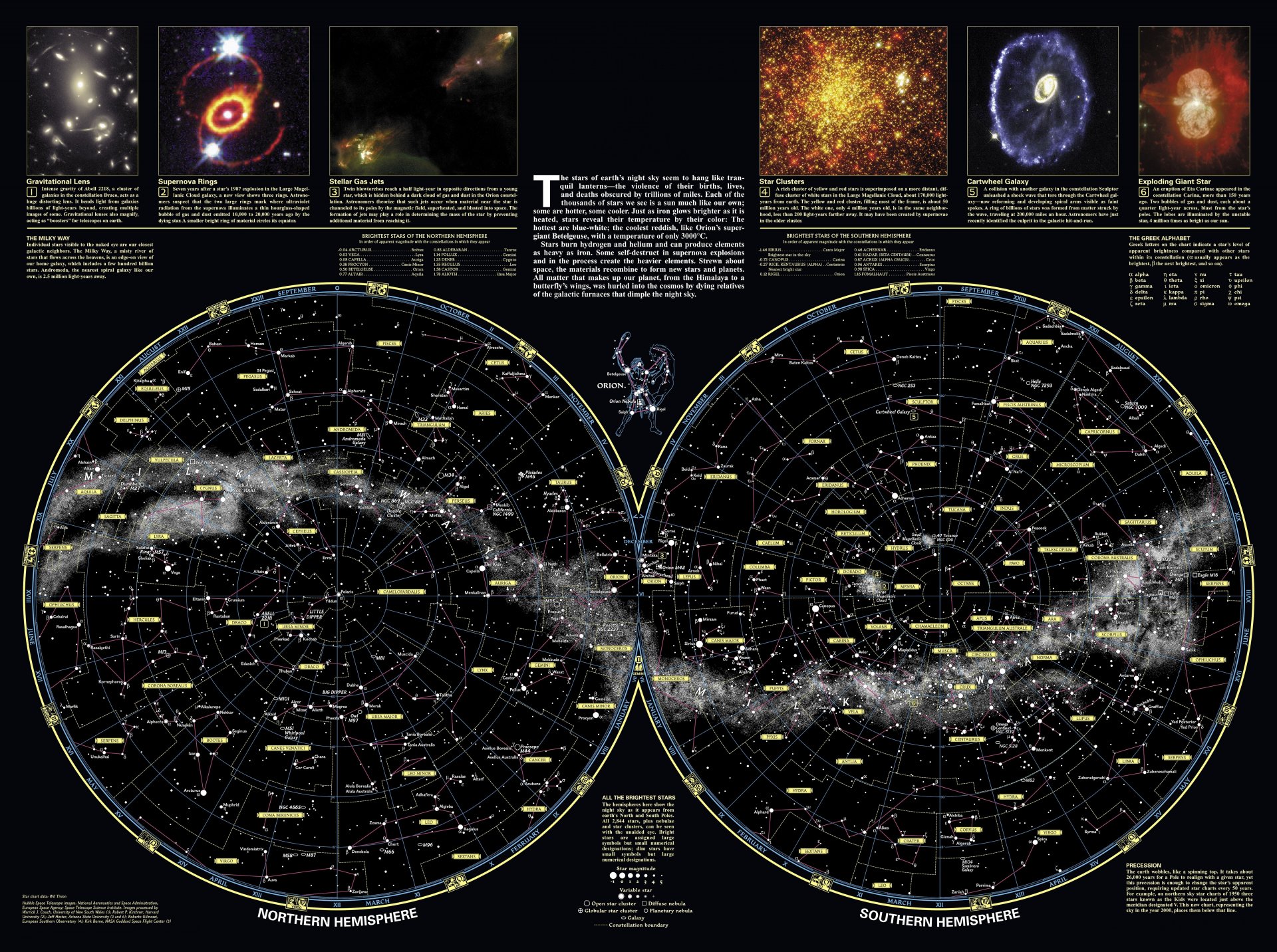 mapa constelaciones firmamento ciencia