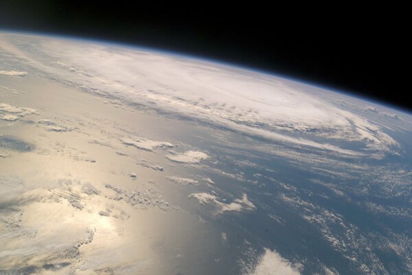 Planeta tierra desde el espacio órbita