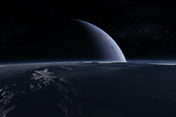 Superficie planeta tierra vista desde el espacio