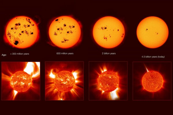 And there are spots on the sun. Portfolio of the star