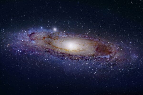 Die Andromeda-Galaxie ist von Sternen und Planeten umgeben