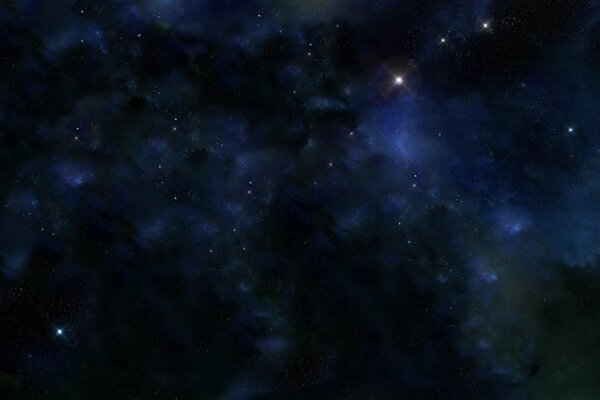 Stilvolle Darstellung von Nebeln, Galaxien und Sternen