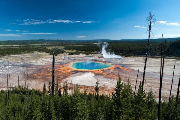 Lake in Yellowstone National Park