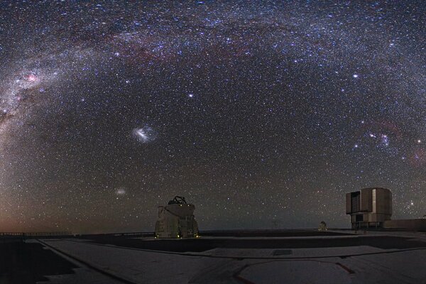 The Milky Way is visible from the new telescope