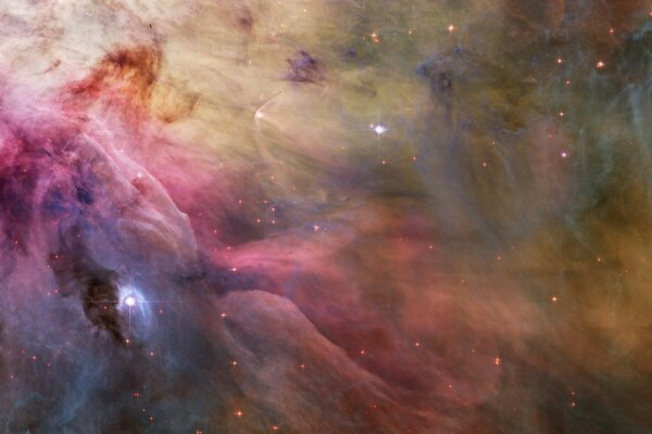 The star nebula. a nebulous galaxy. cluster of stars