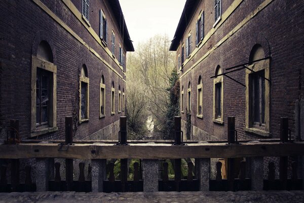 A bridge between two houses