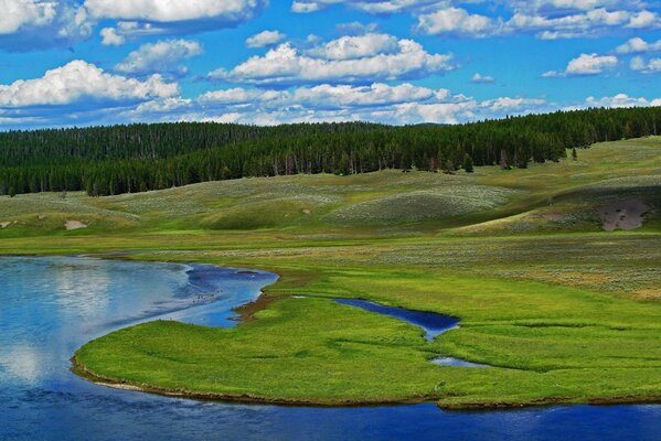 Parque nacional de Yellowstone en Estados Unidos