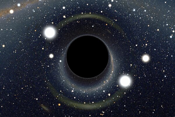 A black hole in the boundless cosmos