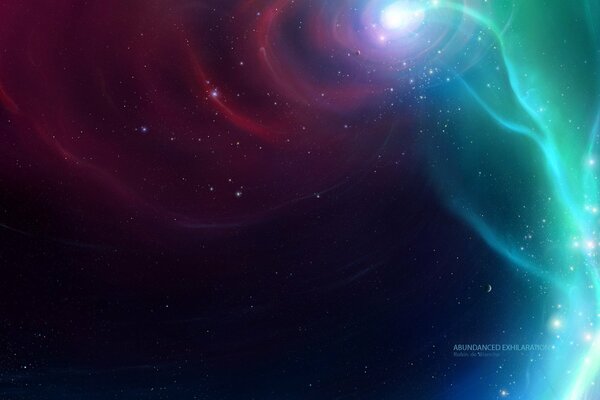 Cooles Foto aus dem Weltraum Universum und Sterne