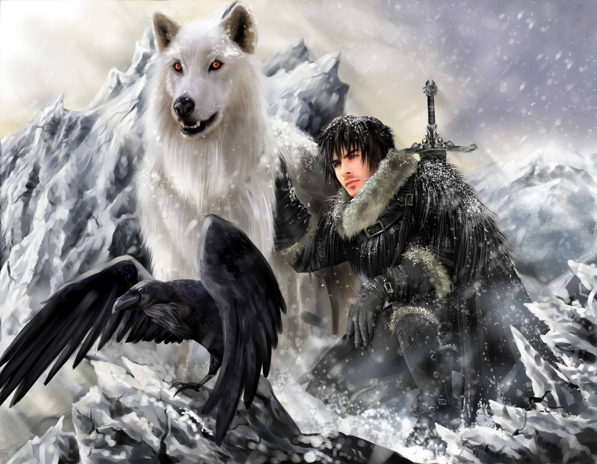 fantasma jon snow game of thrones clan stark metalwolf direwolf le cronache del ghiaccio e del fuoco