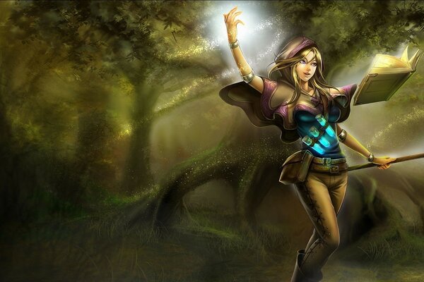 The sorceress from the book League of Legends