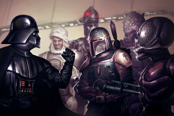Criminales de guerra. Darth Vader. Fotograma de la película