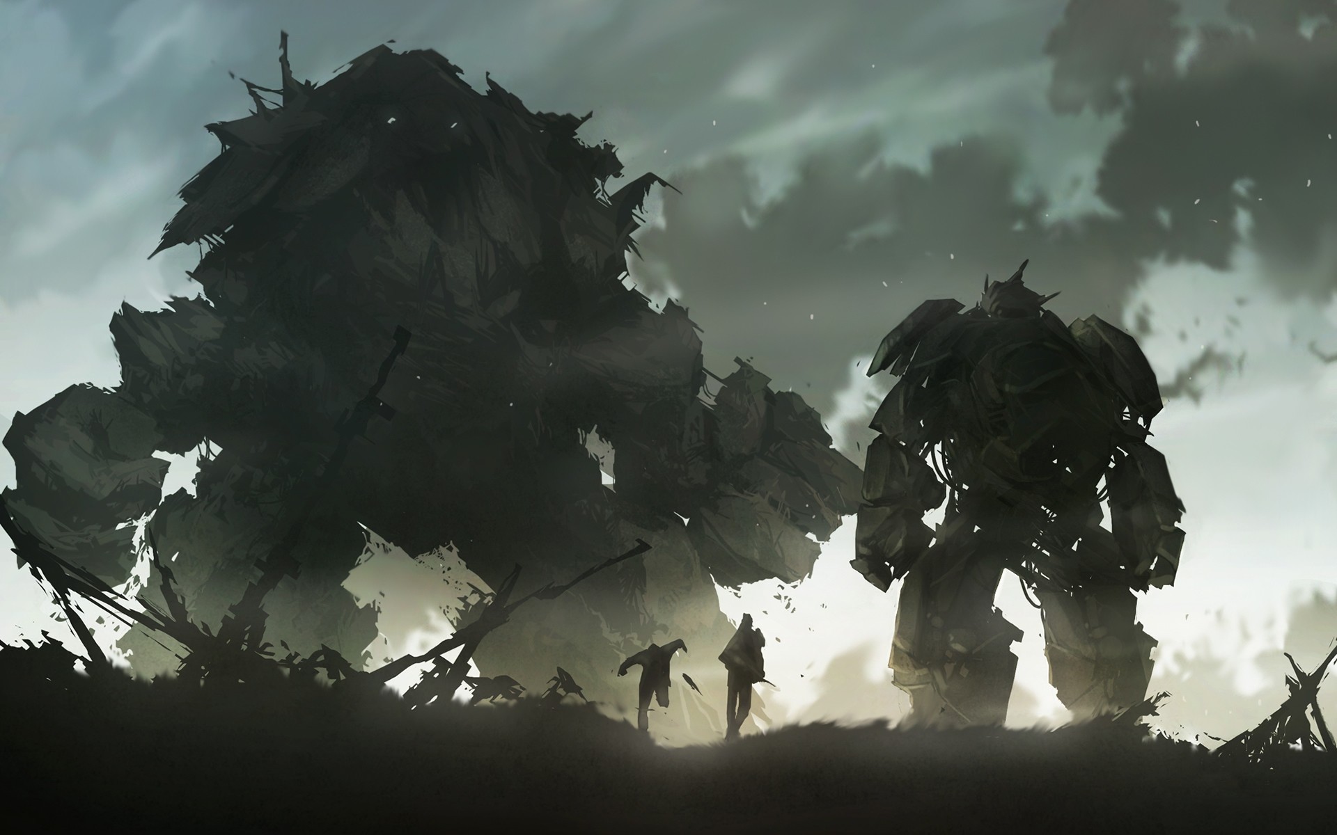 golem gigantes dibujo robot ficción destrucción