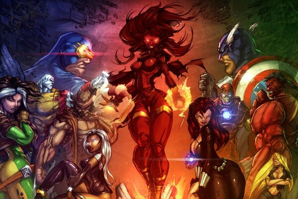 Art Avengers vs X-Men