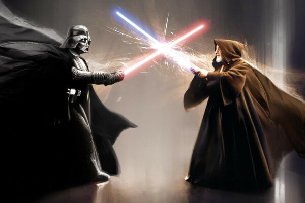 The battle of the sides from Star Wars
