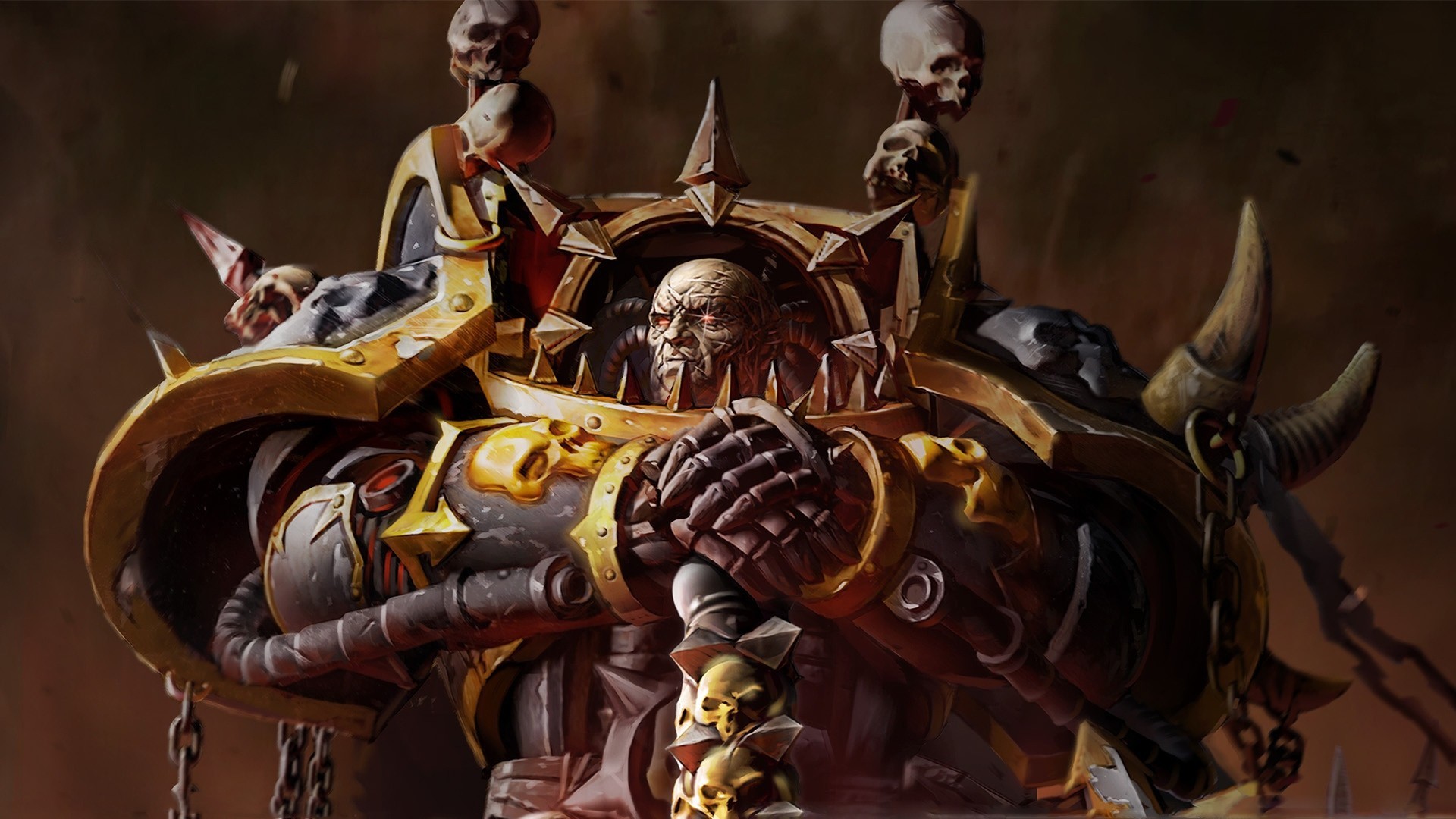 warhammer доспех глаза хаос командир искры