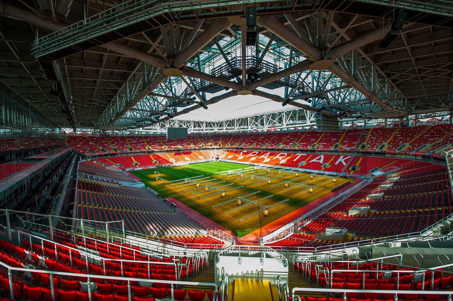 arène d ouverture spartacus stade football terrain pelouse