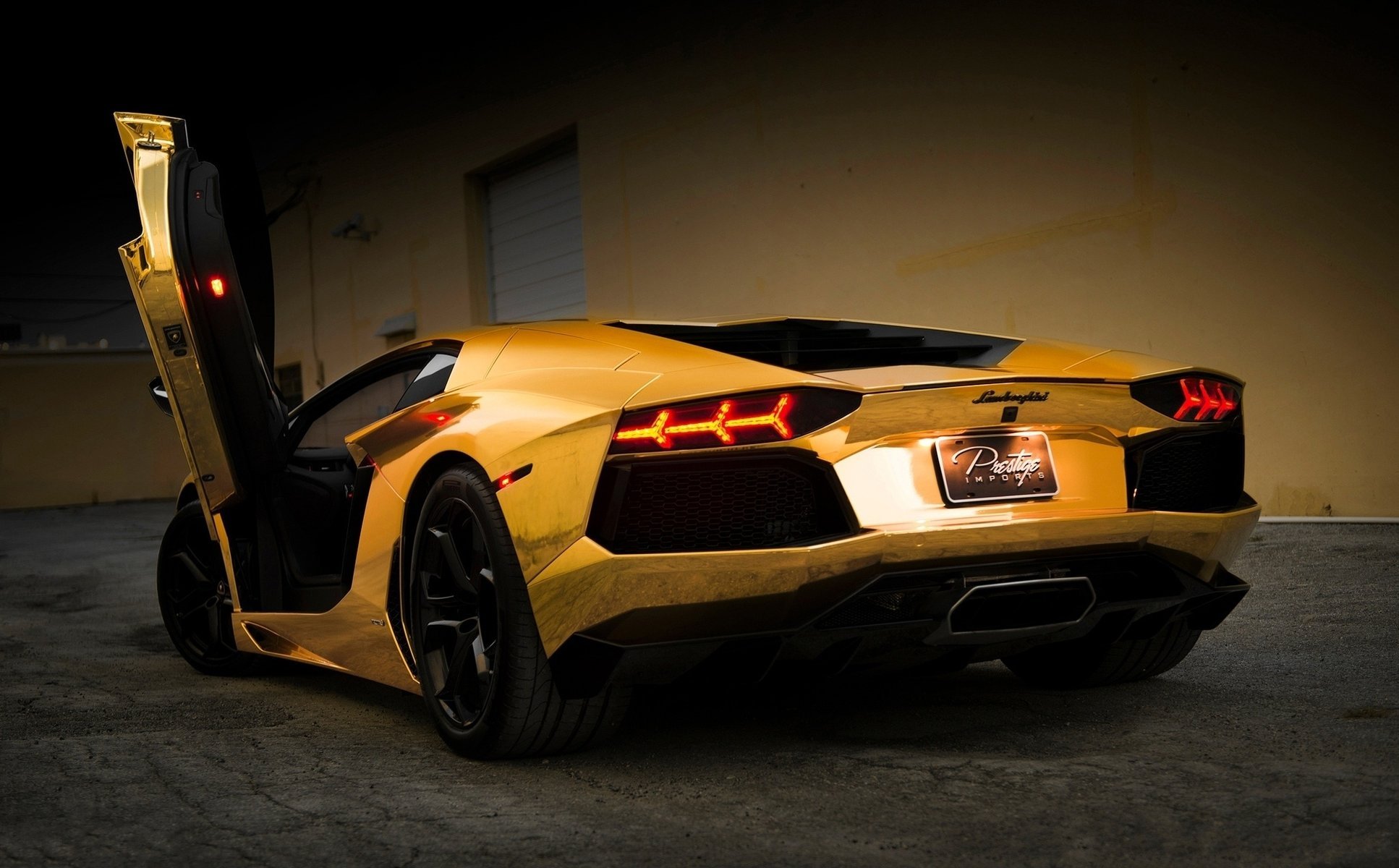 auto autos gold gold aventador tuning lamborghini nacht